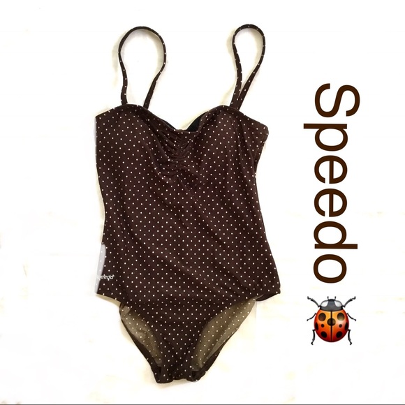 brown speedo swimsuit